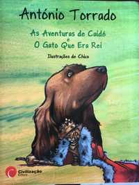 Livro "As aventuras de Caidé e O gato que queria ser rei"
