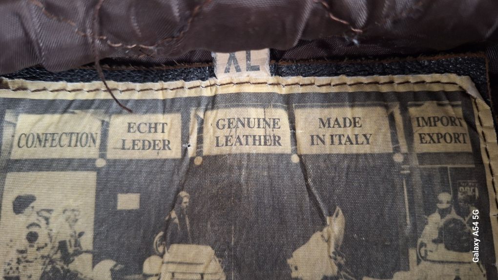 Кожаная куртка пилот. Made in Italy