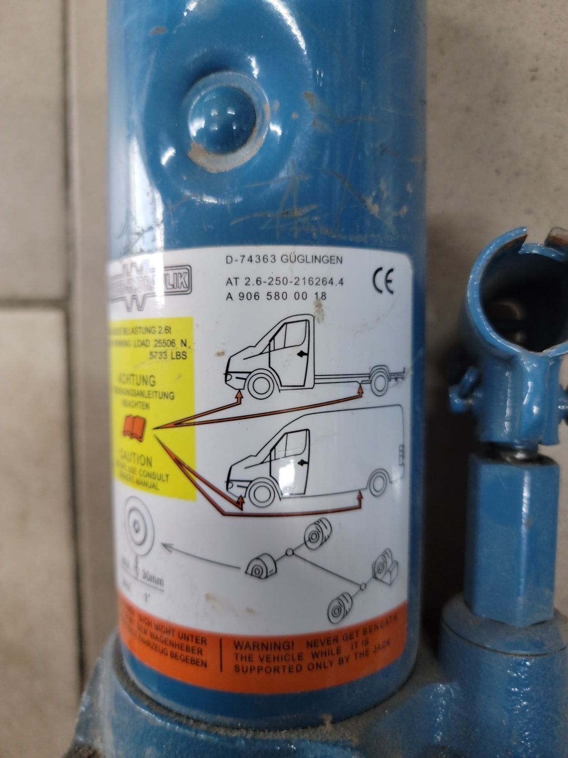 Домкрат vw crafter sprinter 906 a906 580 0018