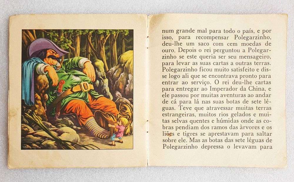 Antigo Livro Infantil ~ "POLEGARZINHO" ~ Anos 60 ~ Lindíssimo e Raro