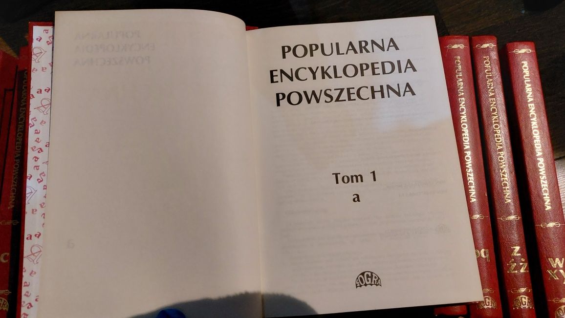 Zestaw popularnej encyklopedii powszechnej A-Ż