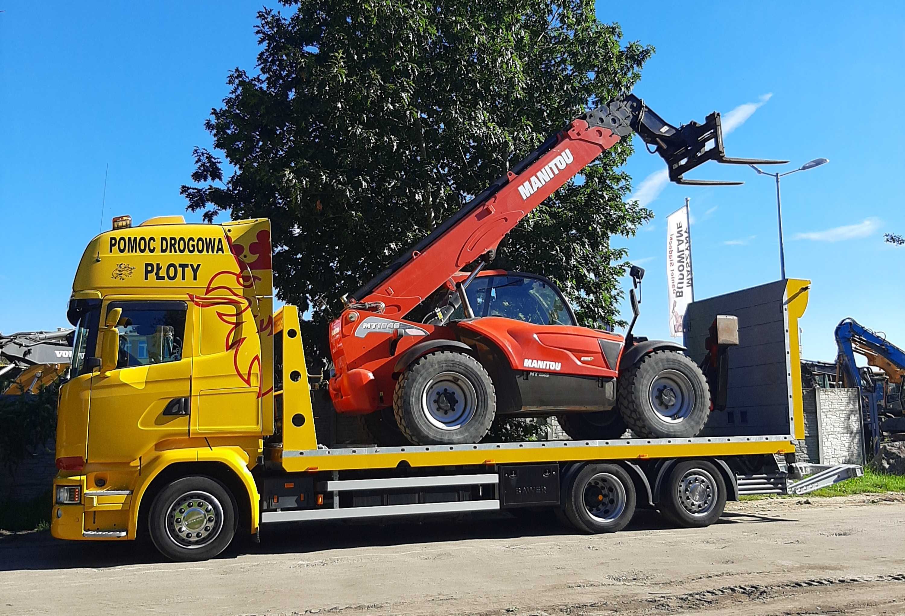 Transport maszyn budowlanych i rolniczych