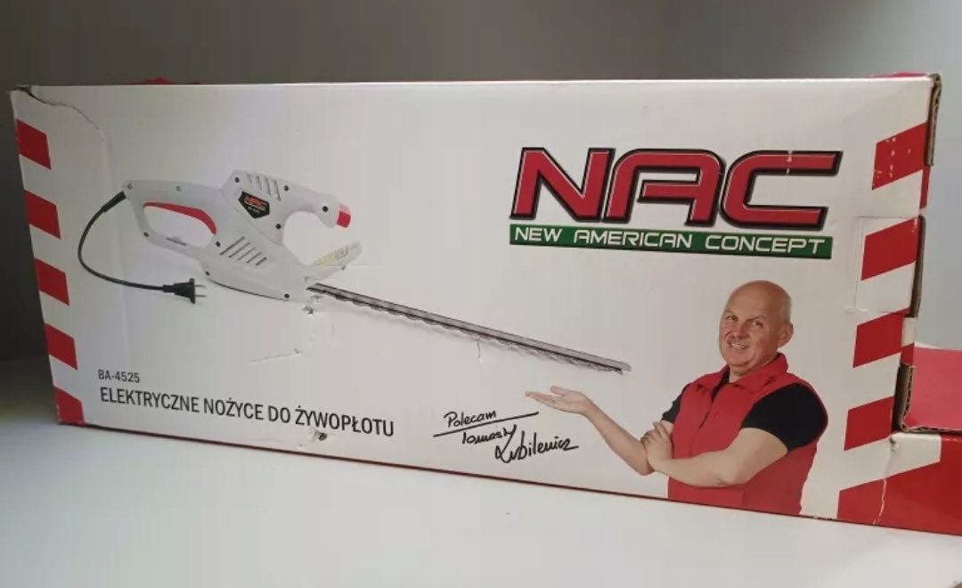 Nożyce do żywopłotu NAC 450W elektryczne sieciowe 41cm dlugie