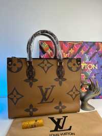 Torebka damska On The Go Louis Vuitton premium LV duża shopperka