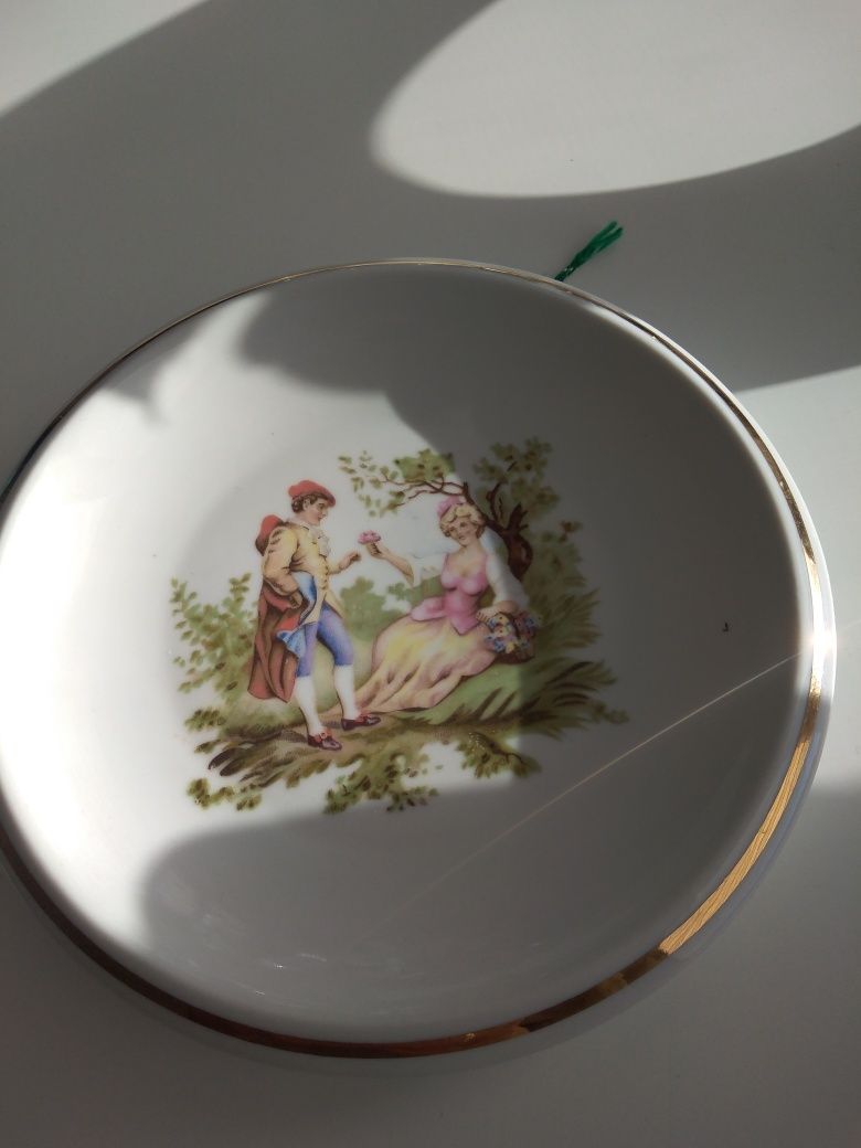 Talerz scenka rodzajowa Porcelana Wawel PRL