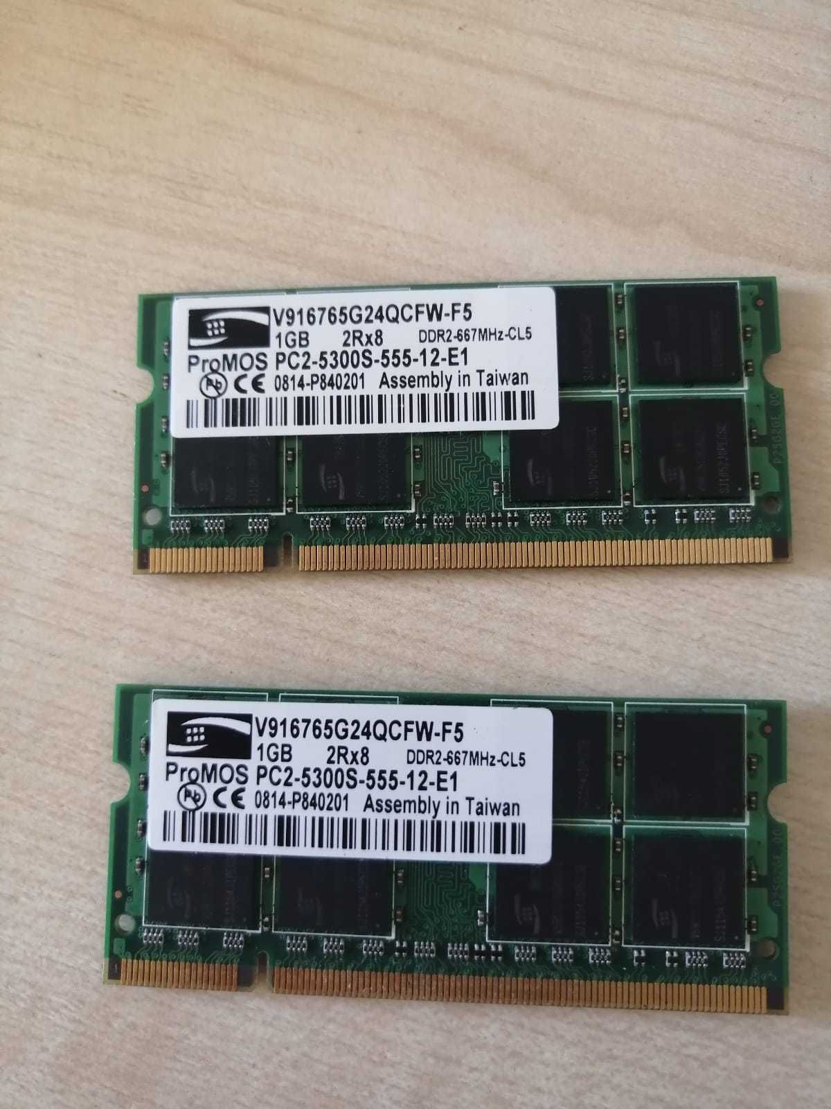 Karta pamięci 1GB DDR2 2szt.