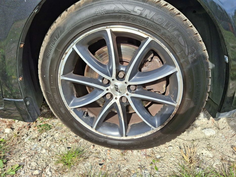 Toyota alufelgi 17" opony zimowe 23rok felgi 5x114,3