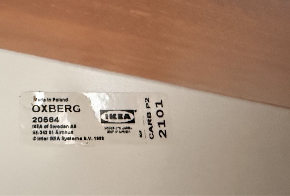 2x regal Billy Ikea + drzwi Oxberg 80cm x 30x202 bialy