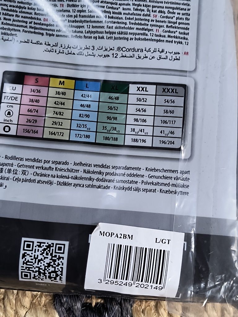 Spodnie techniczne Deltaplus Mach Mopa2 Cordura