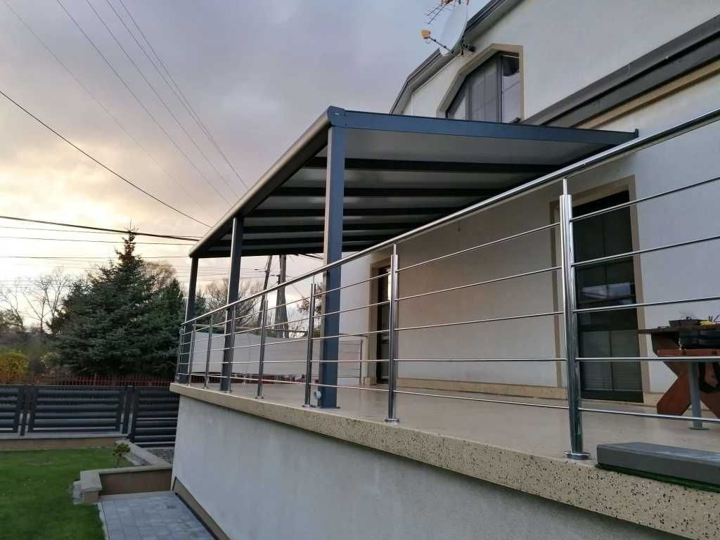 Zadaszenie aluminiowe PRO z dachem poliwęglanowym 300x706 m