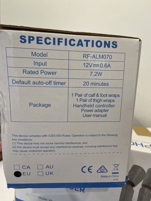 Масажер для стоп, ніг, стегон, массажер компресійний вібрація Німеччин