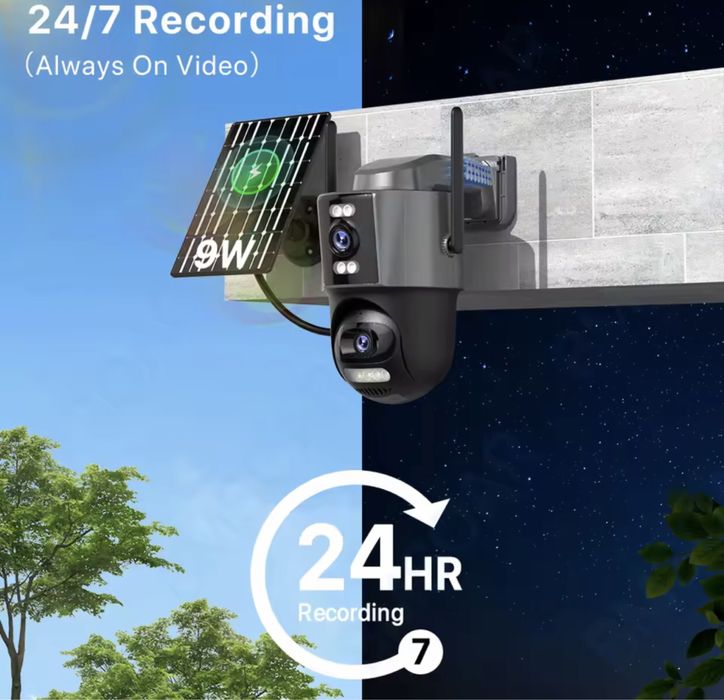 Автономна камера 4G КАМЕРА SIM 8МР ICSEE XMEYE вулична ptz відеокамера