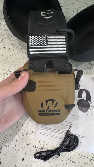 Тактичні військові активні навушники Walker’s Razor Slim Pattriot