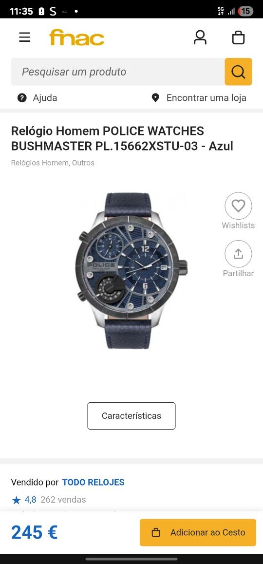 Relógio police..