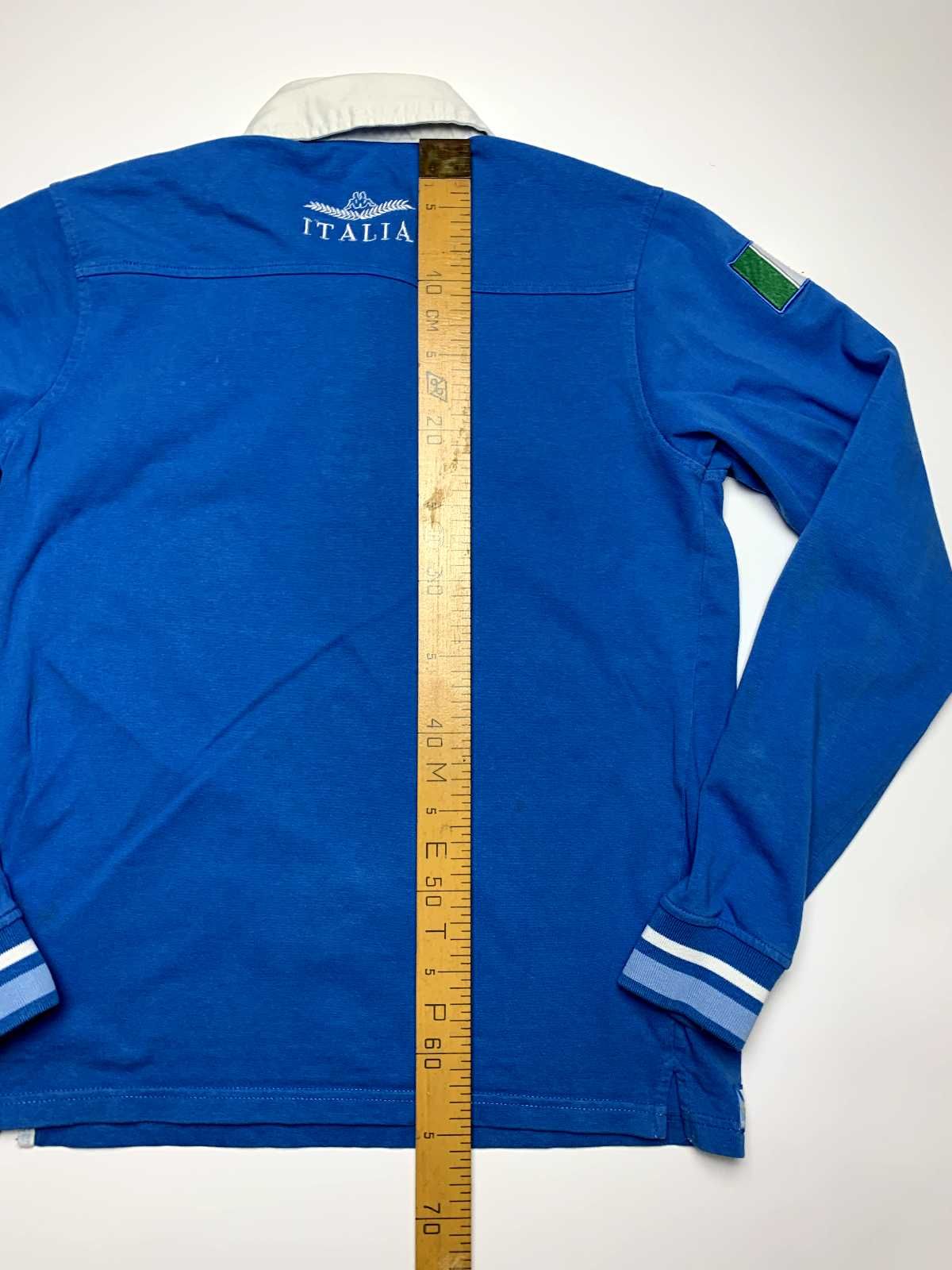 Kappa Sport Италия 9 Синяя футболка поло с длинным рукавом Размер M