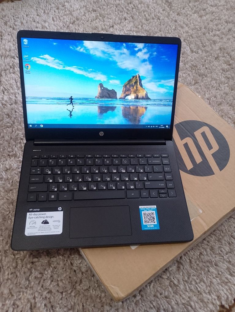 Ноутбук hp новий 2022 рік,ssd диск,14 дюймів,4 оперативної пам'яті