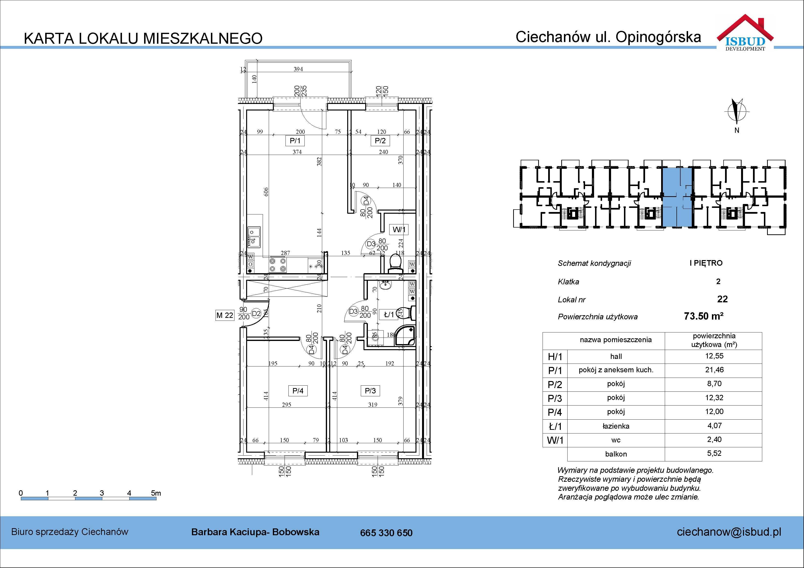 Na sprzedaż mieszkanie 73,50 m² – Osiedle Premium 12, Ciechanów