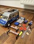 Policja Radiowóz PLAYMOBIL Samochód policyjny z blokadą drogową 9236