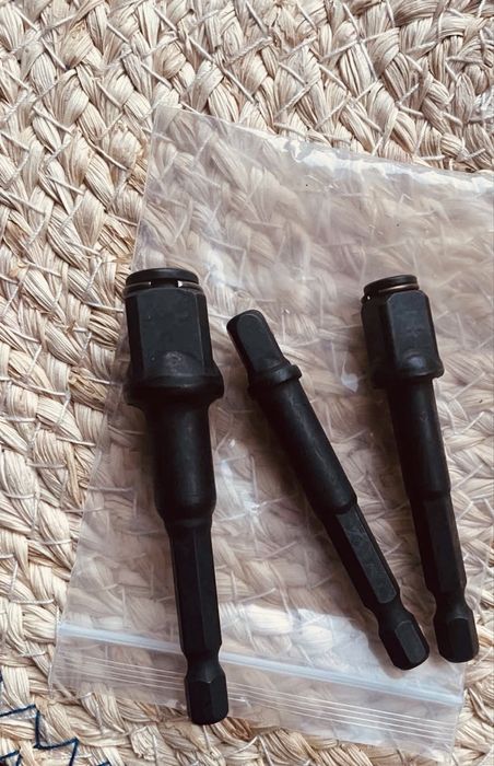 Набор 3шт ударних перехідників наконечників гайковерта 1/4 3/8 1/2