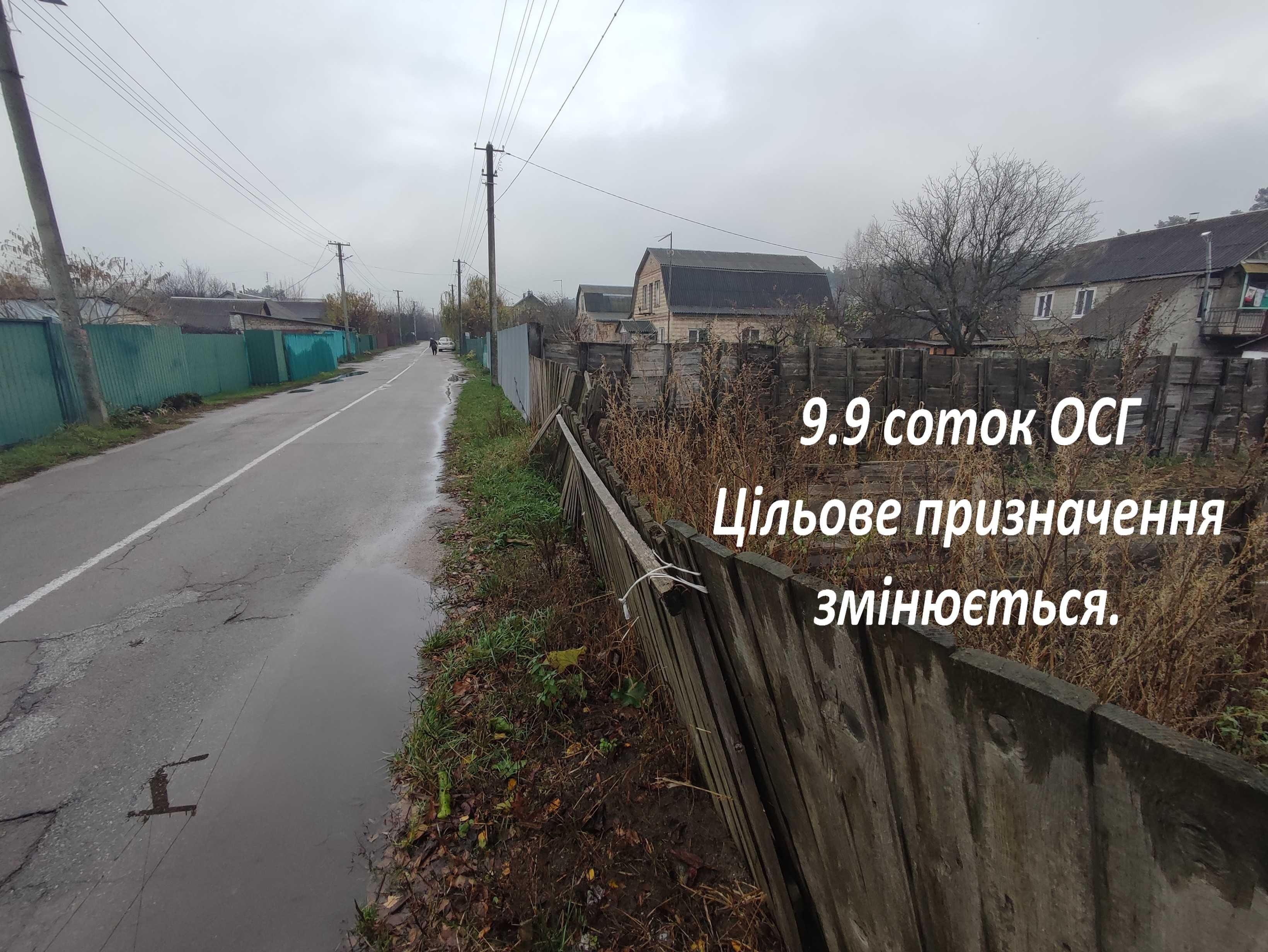 Жорнівка Центр села Продам 9.9 соток (заборье)