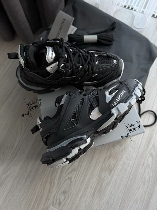 36/45р Balenciaga Track Black Silver 1:1 Original