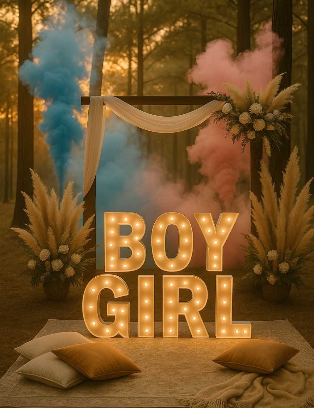 Cha de revelação Babypartys rauch show USA em portugal