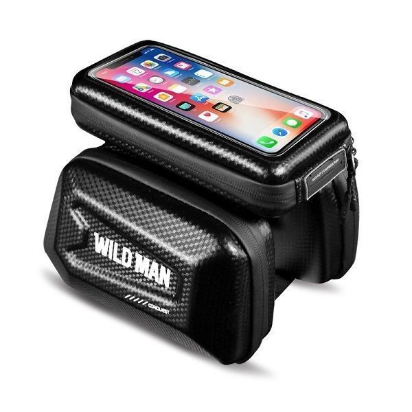 Wildman Etui/Uchwyt Rowerowy Xl E6S 1L   Sakwa Na Ramę Czarna/Black