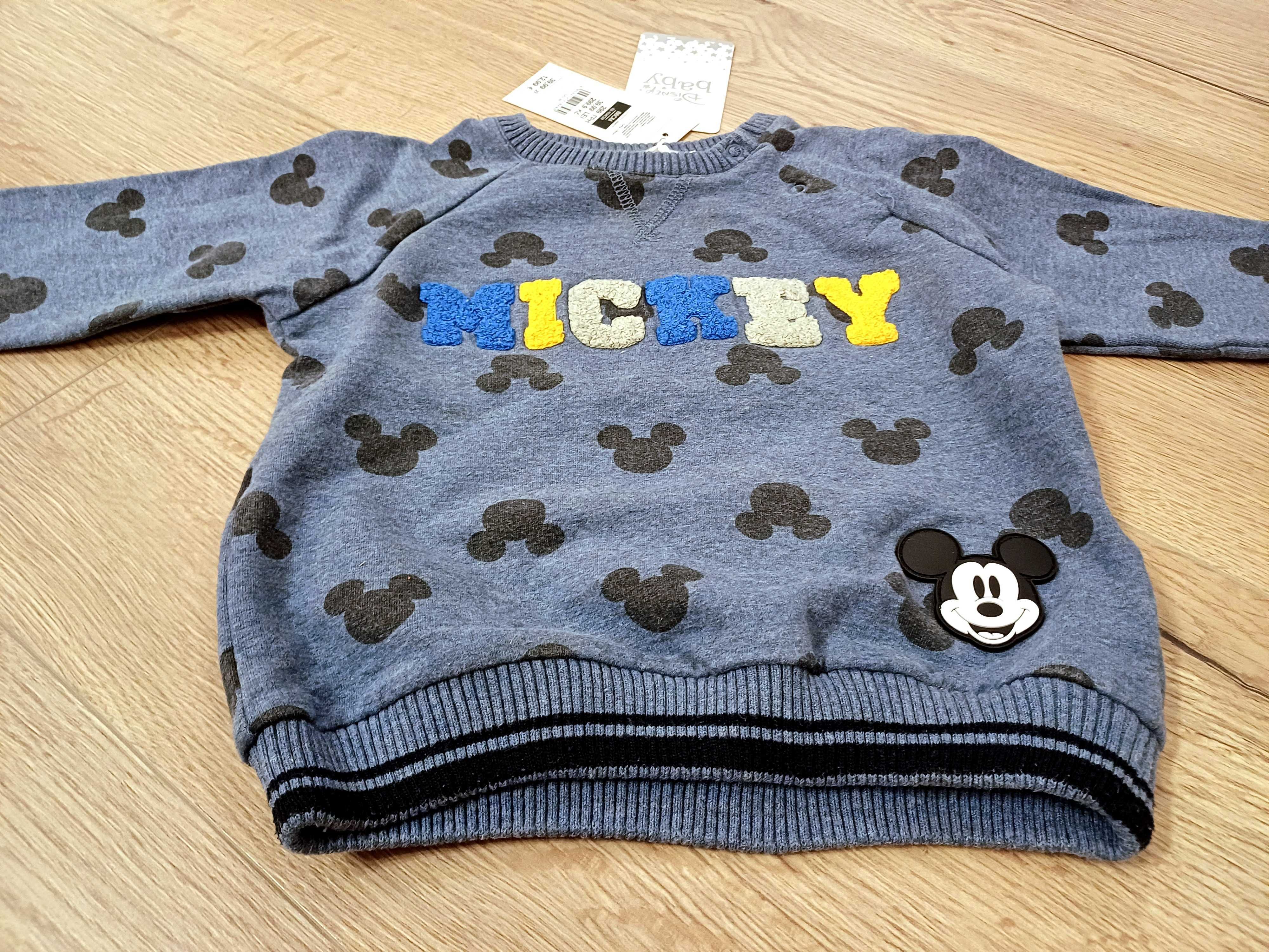 Nowa bluza Mickey Mouse r.86 niebieska Disney Cool Club