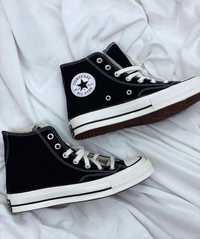 Converse czarne buty all one star wysokie Chuck taylor 70s run motion