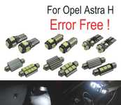KIT COMPLETO 15 LAMPADAS LED INTERIOR PARA OPEL ASTRA H OPC GTC HATCHBACK 04-09