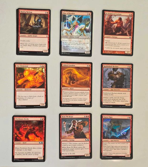Cartas Magic - Vermelhas