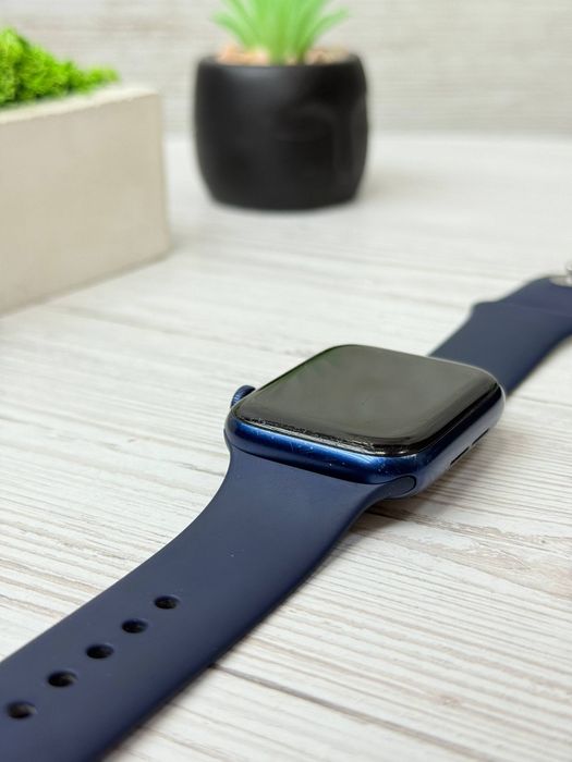 Apple watch 6 44 mm blue/black епл вотч 6 44 мм