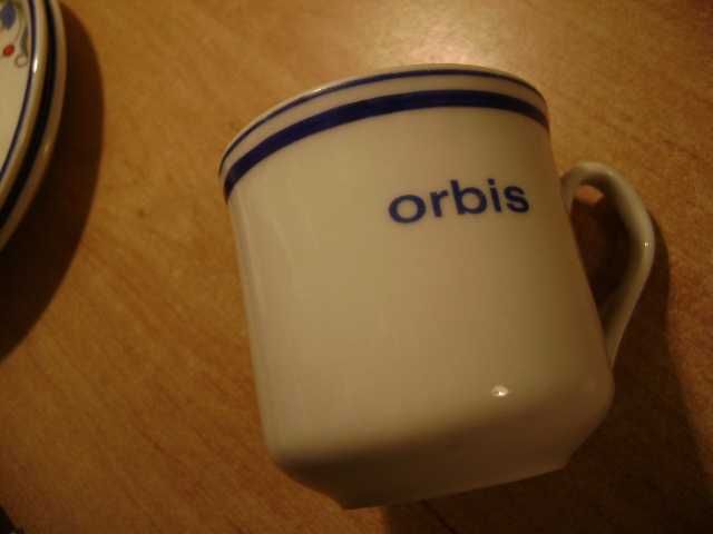 Starocie z PRL P.K.P. WARS Zestaw 2 spodki pod filiżankę ORBIS UNIKATY
