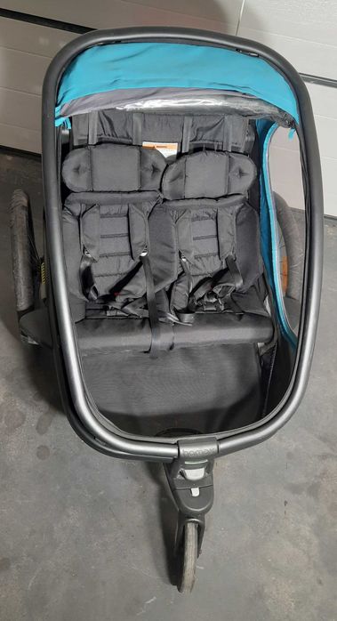 Przyczepka rowerowa biegowa Hamax Pioneer / Outback Twin 2-osobowa