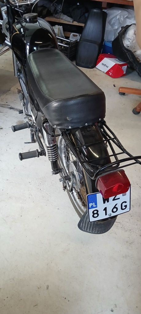 Wsk garbuska 125 białe tablice 1975 r Warszawa