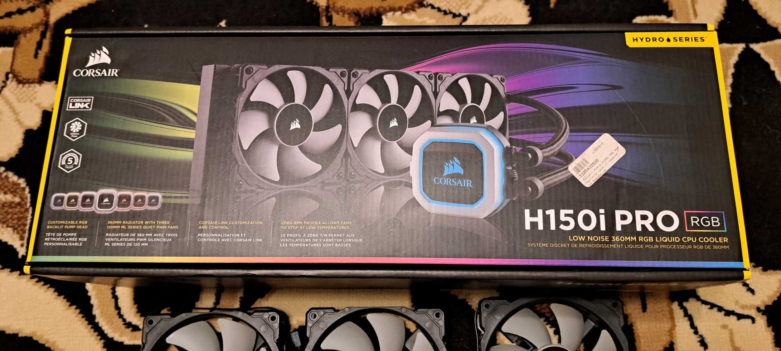 Corsair Hydro Series H150i Pro RGB 3x120mm