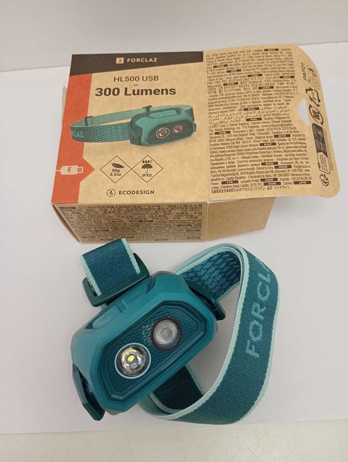 latarka czołowa Forclaz 300 lumen USB różne kolory