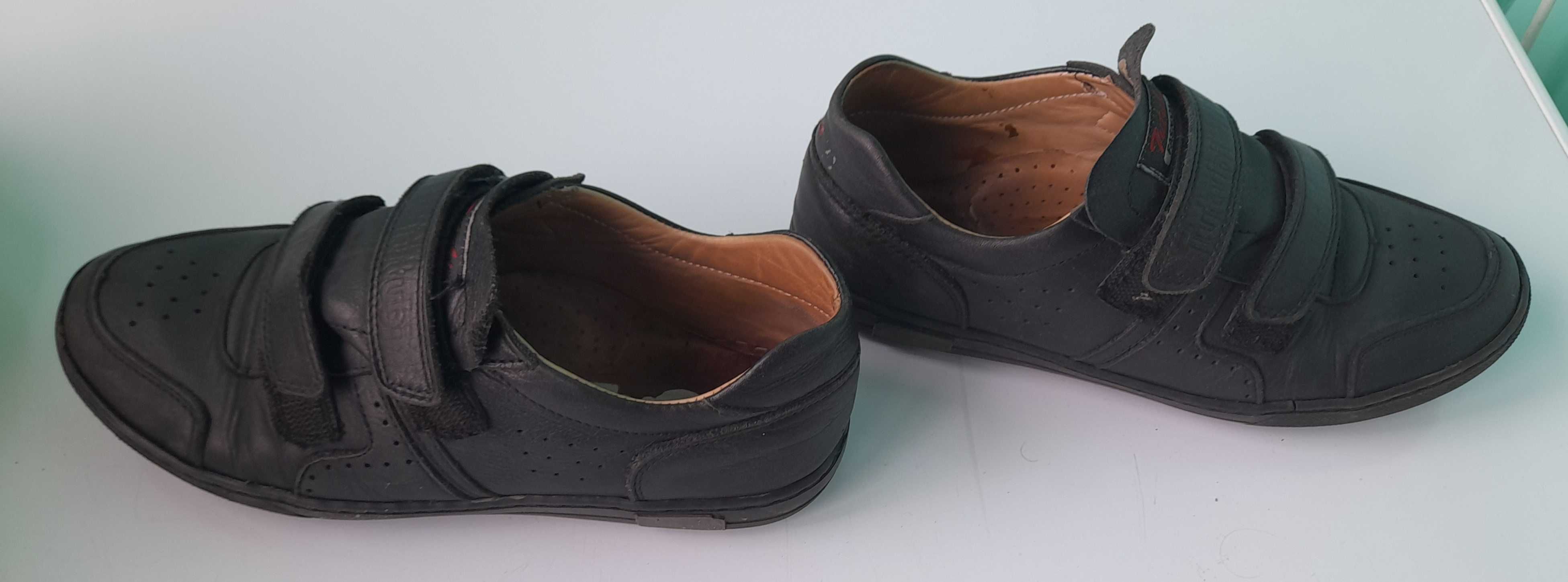 Туфли на липучках для мальчика кожа 36 размер, стелька 23 см