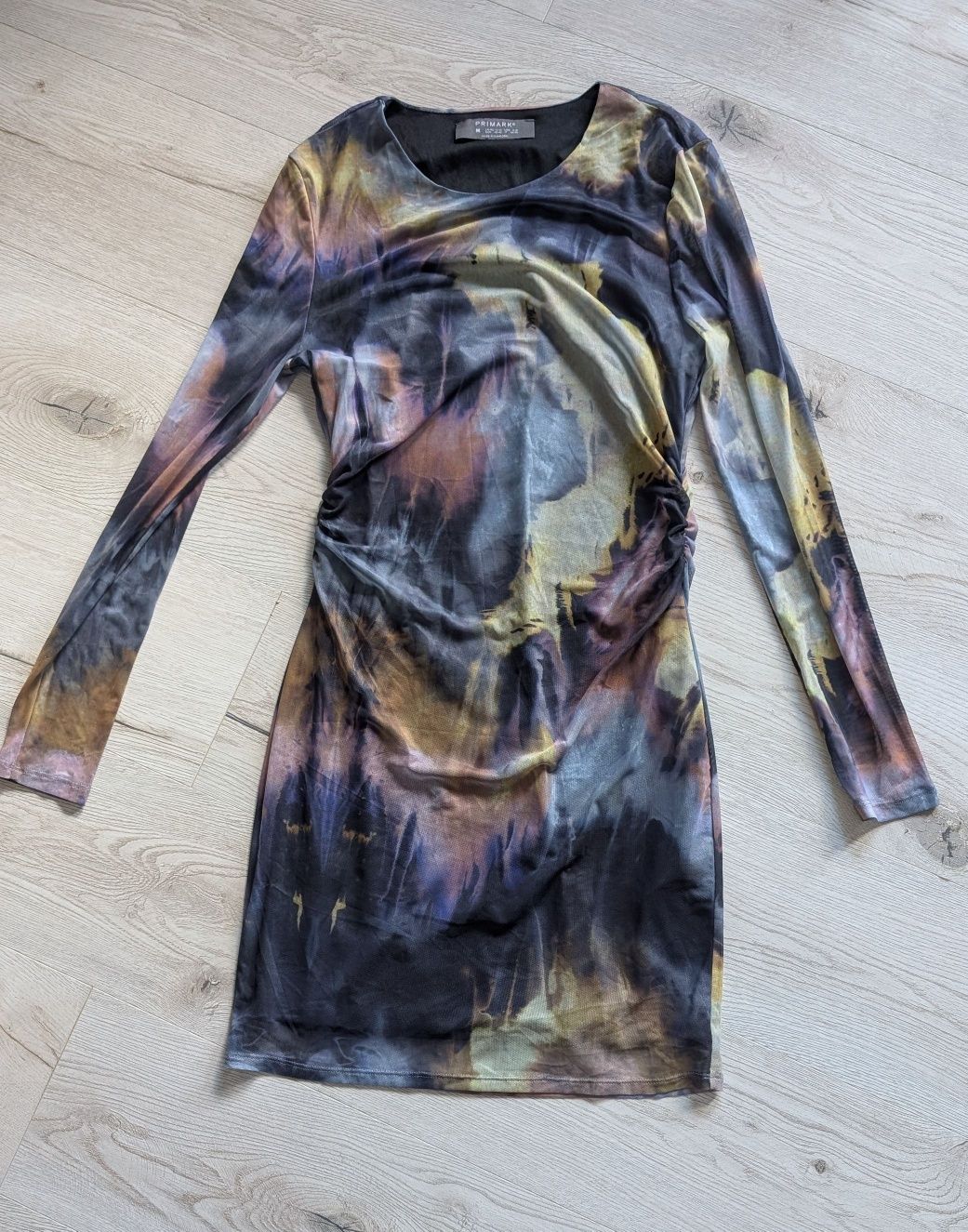 Sukienka tie dye mini z siatki 40 tuba