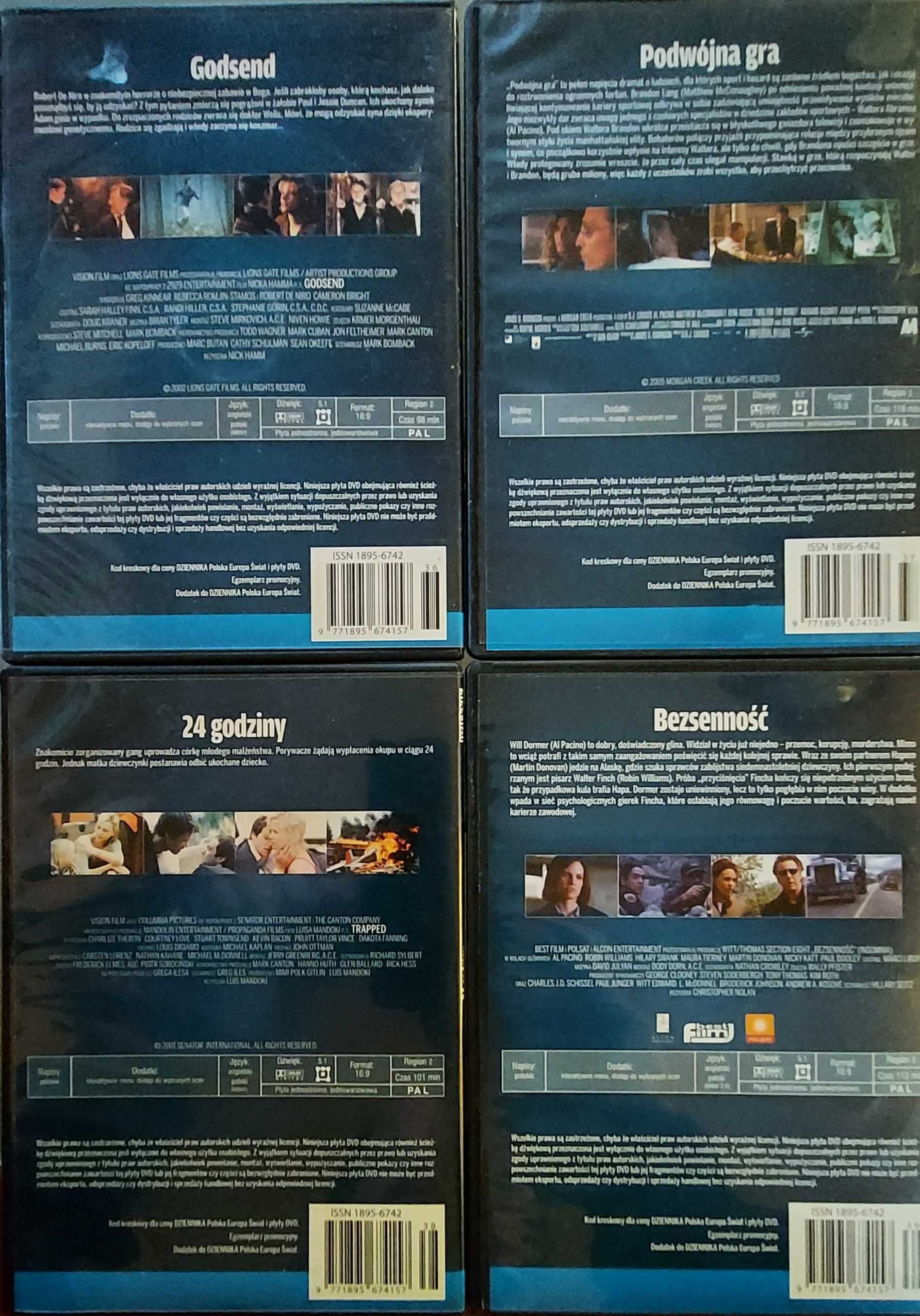 "Seanse pod Napięciem" - 8 dvd Zgromadzenie, Bezsenność, 24 Godziny