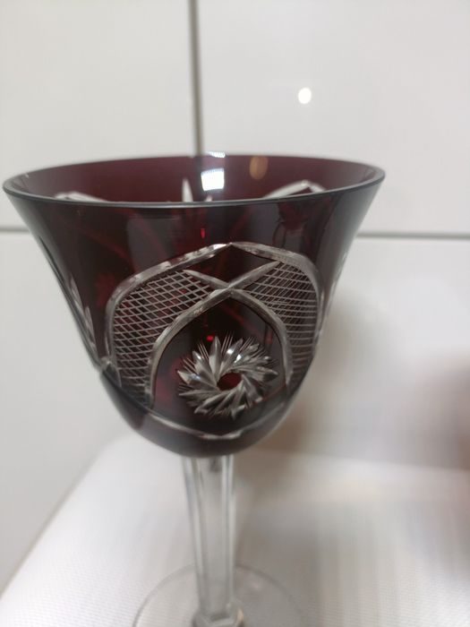 Kieliszki kryształowe z PRL