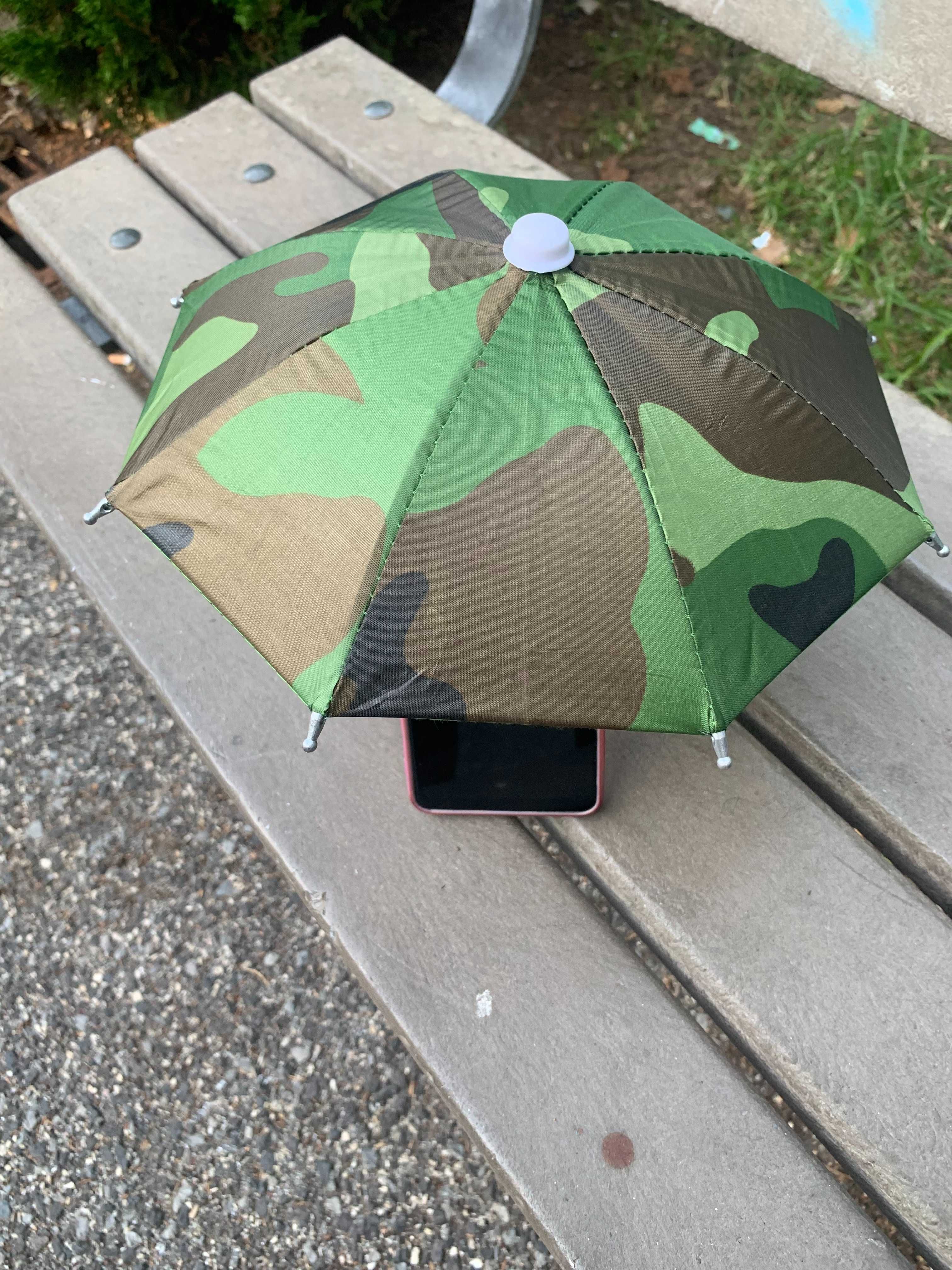 Suporte de telemóvel camuflagem - Protege o telemóvel do sol e chuva