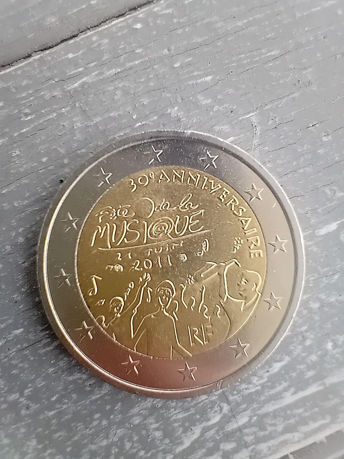 8 moedas de 2€ França