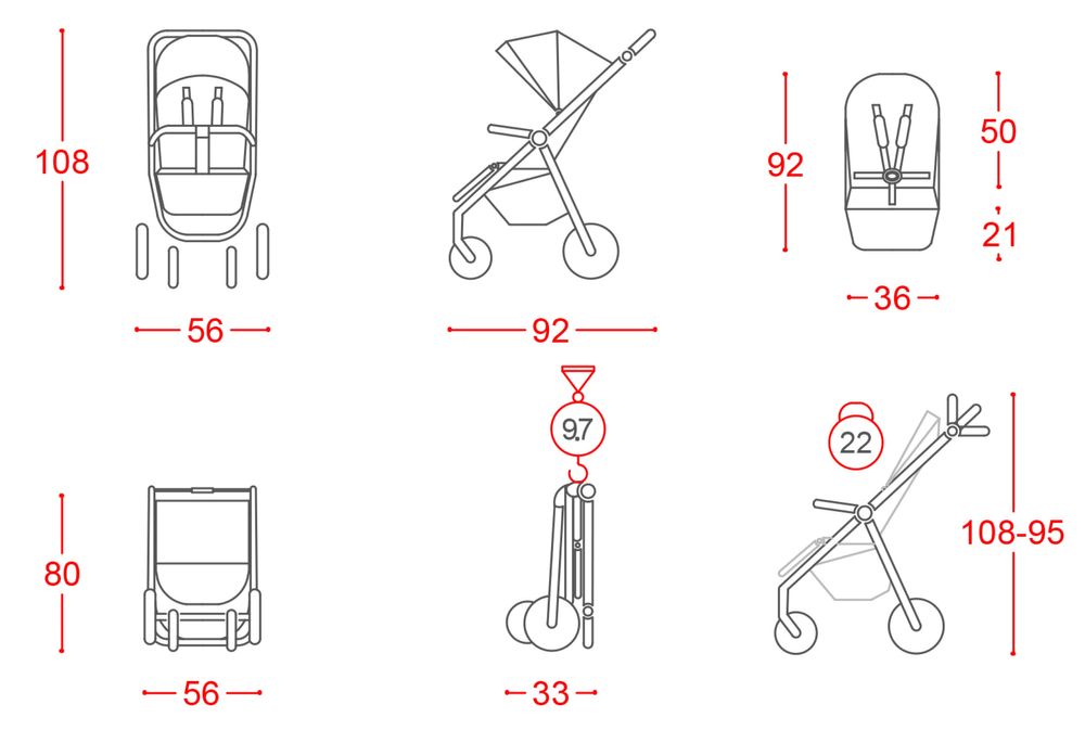 Прогулянкова коляска Carrello Bravo 2023 CRL-8512 Lunar Grey