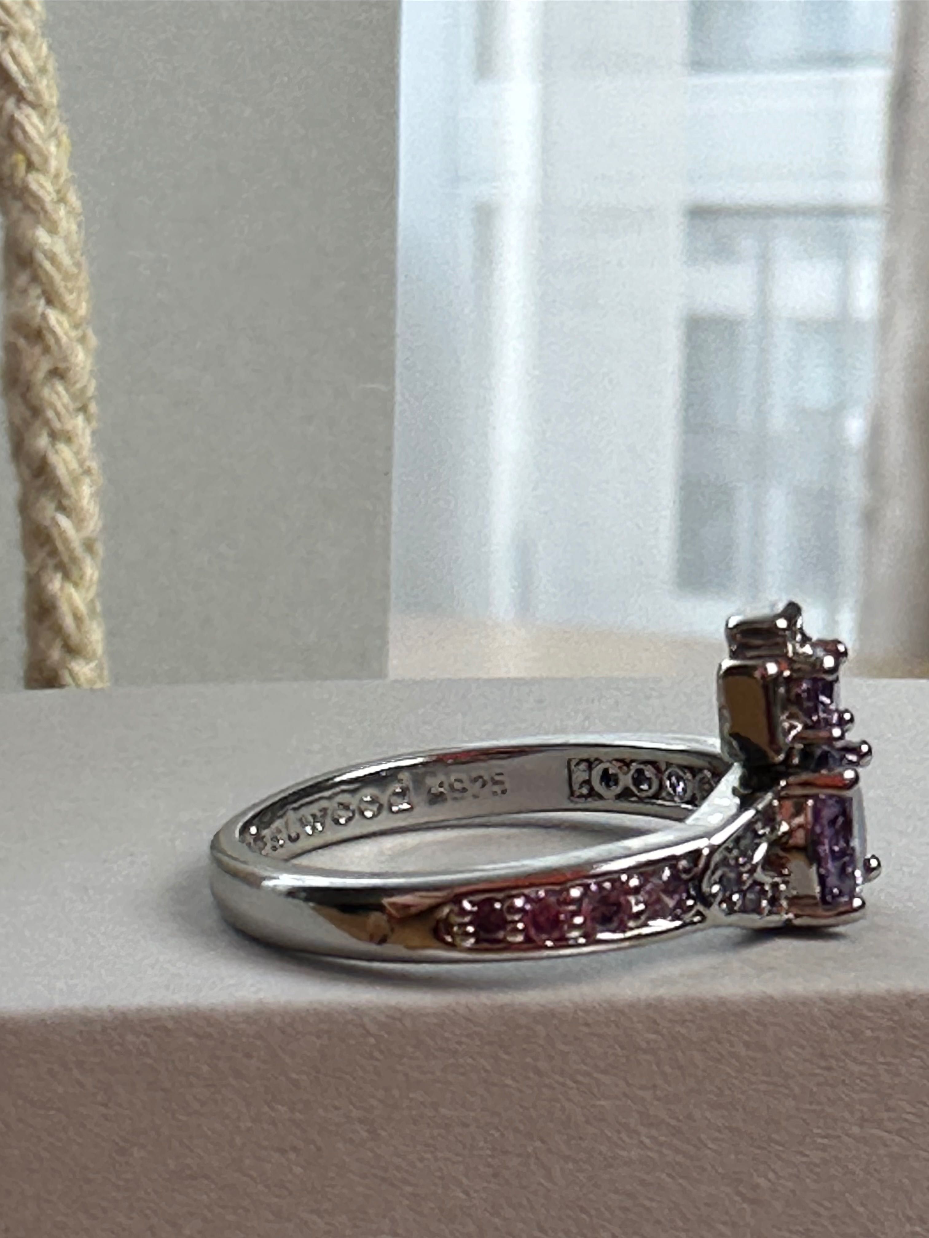 Vivienne Westwood Silver Crystal Ring кольцо каблучка