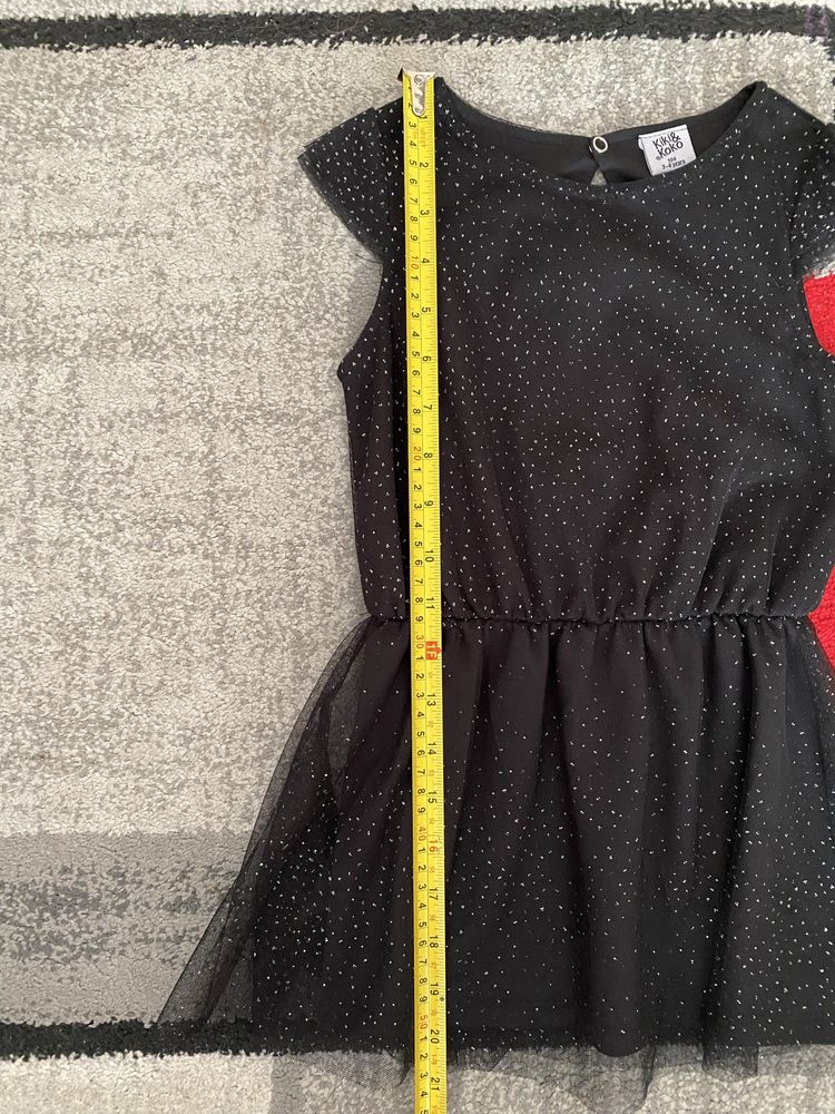 Sukienka czarna, elegancka r.104 na ok.3/4 lata dla dziewczynki f. Kik
