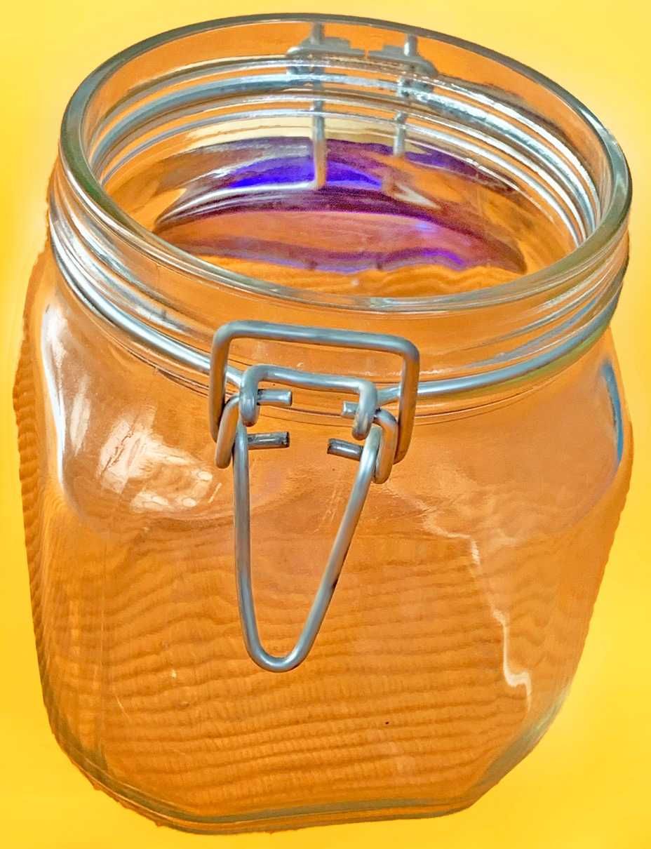 Frasco em Vidro Hermético, 0,75 L, NOVO