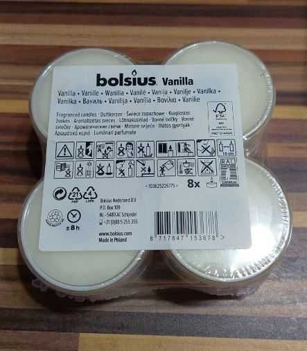 Ароматични свічки Bolsius Vanilla № 8 + "Minty Hammam" № 6