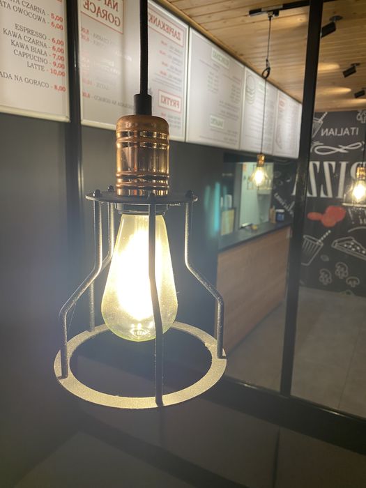 Lampy dekoracyjne 6 szt. wiszące na listwie przesuwanej do regulacji