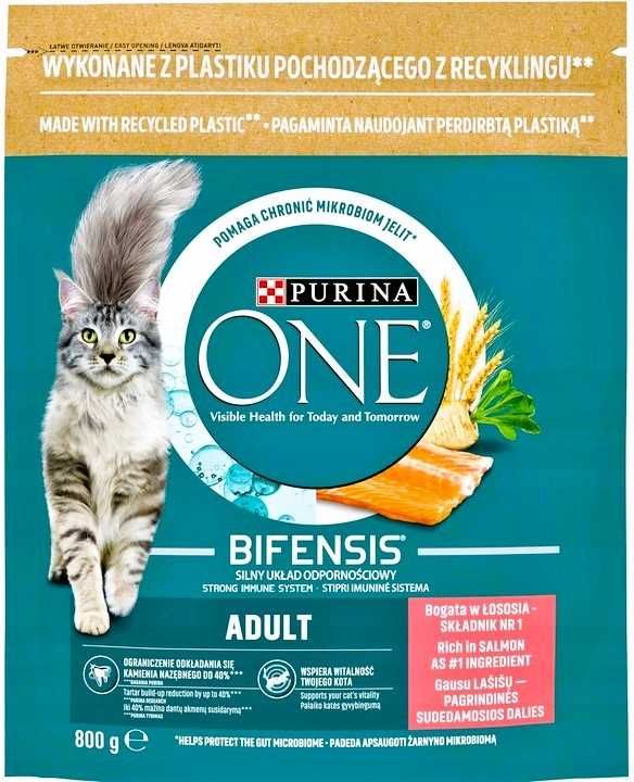 Sucha Karma PURINA ONE BIFENSIS ADULT Łosoś 3x 800g